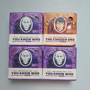 Dr Squatch 4 Pack Harry Potter Limited Edition You Know Who Natural Bar Soap